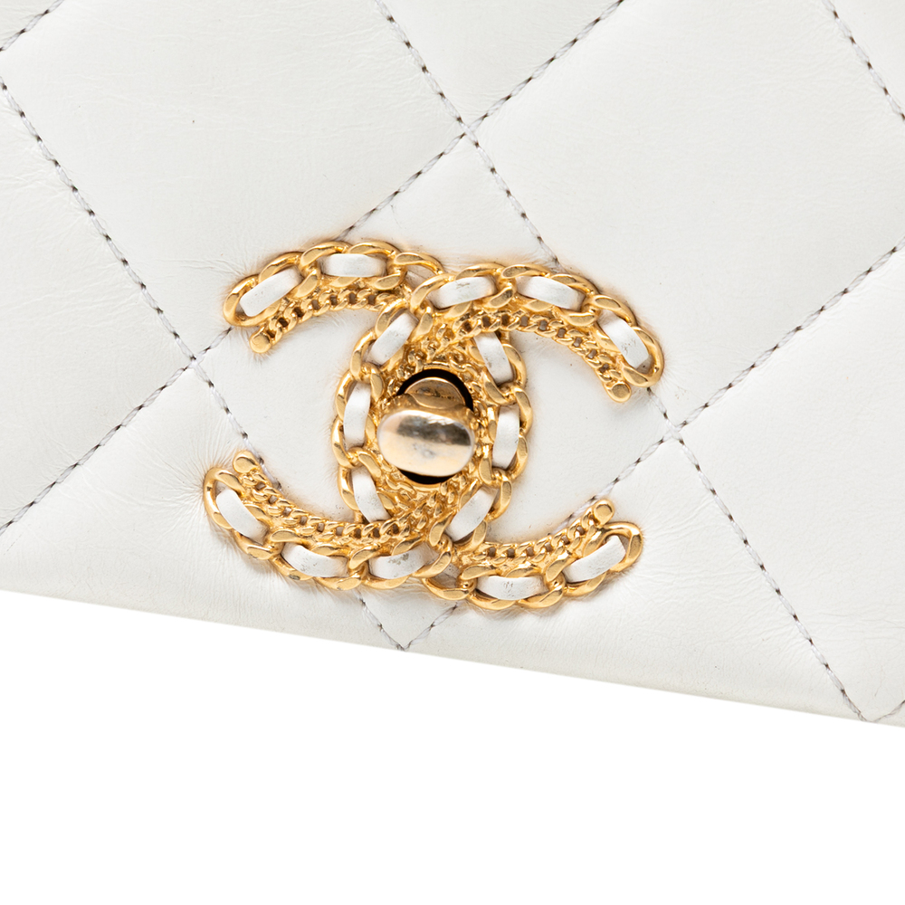 Pre-Loved Chanel CC Quilted Lambskin Looping Chain Flap - Picture 6 of 7